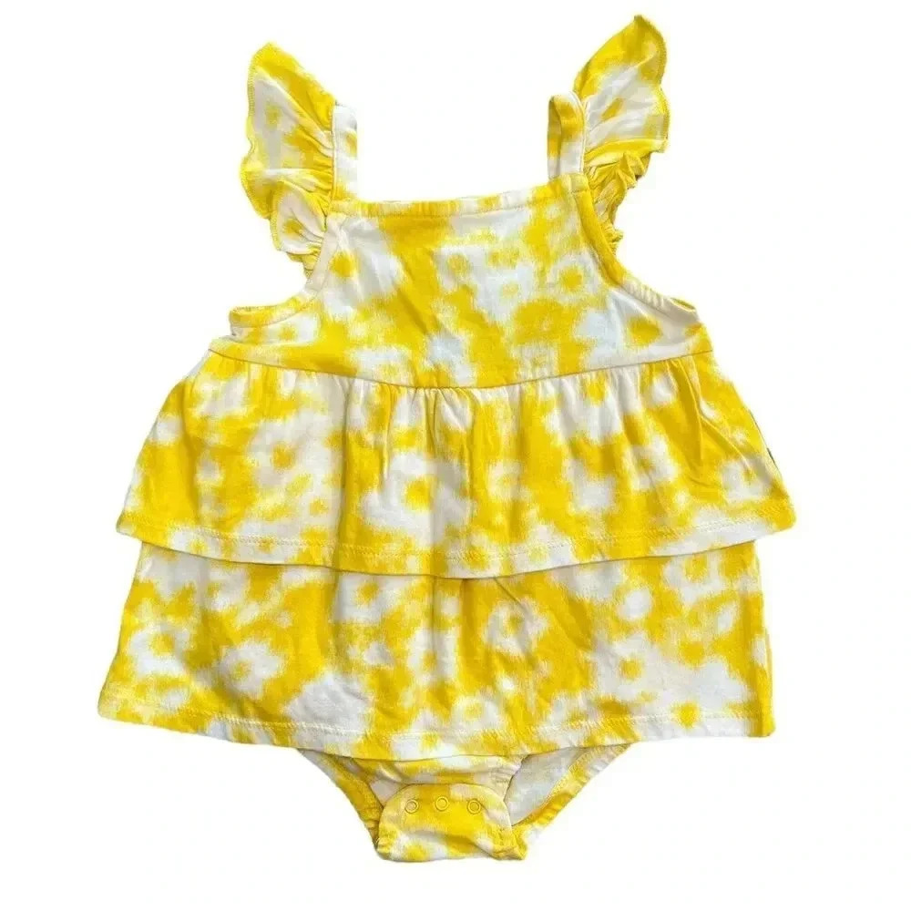 Tucker & Tate Yellow Ruffle Romper 12M 18M